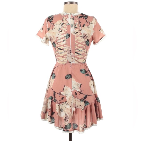 Pink Floral Dress (Revolve) | Size Small - Picture 4 of 5